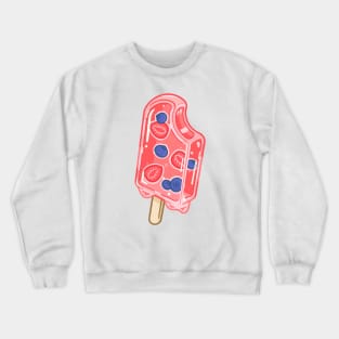 Strawberry blueberry popsicle Crewneck Sweatshirt